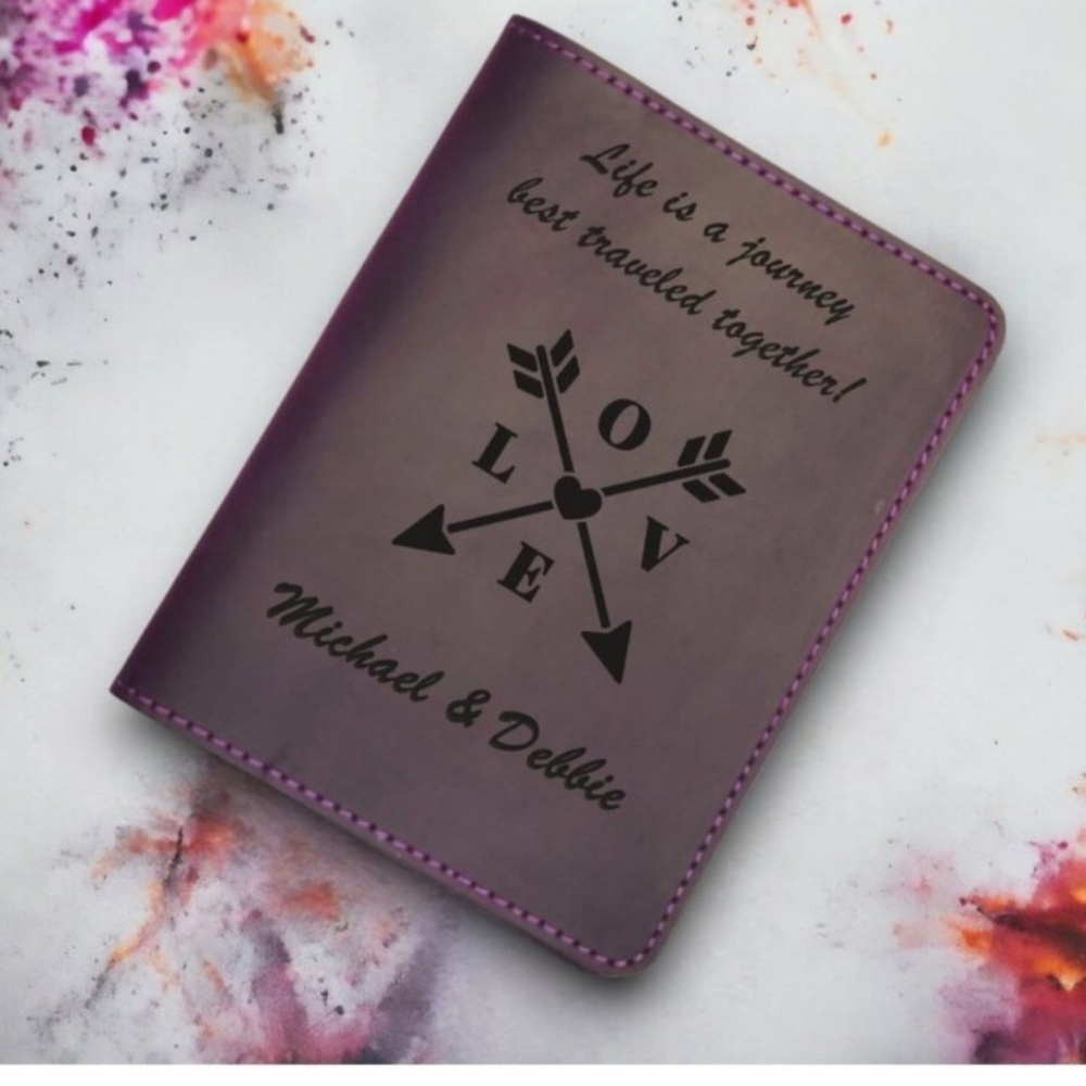 Personalized Passport Cover, HandmadePassport Wallet Free Personalization
